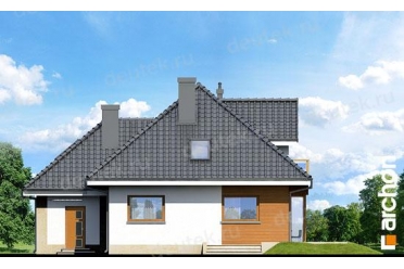 Проект дома с гаражом и двумя крышами DT0534