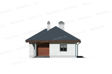 Проект небольшого дома с террасой 16 на 10 DT0539