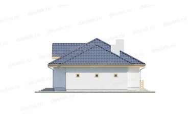 Проект дома с гаражом, террасой и балконом DT0609