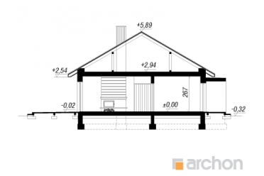 Проект небольшого дома с террасой DT0622