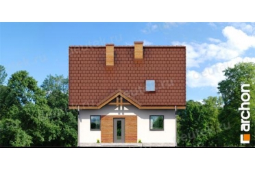 Проект небольшого дома с террасой 8х9 DT0623