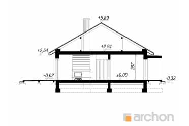 Проект одноэтажного дома с большой террасой DT0657