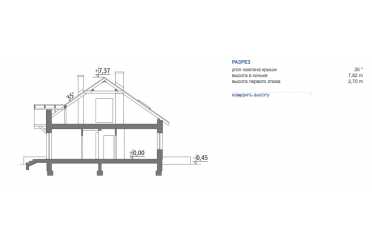 Проект широкого дома с гаражом и 4 спальнями DTM145