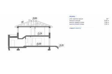 Проект двухэтажного дома 13х14 с гаражом DTM210