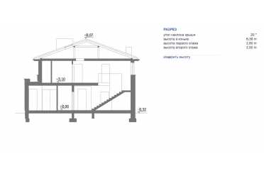 Проект двухэтажного дома 12х15 из пеноблоков DTM227