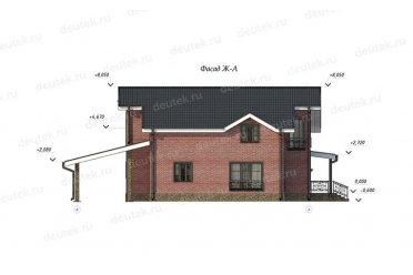 Проект дома с большими спальнями DT0527
