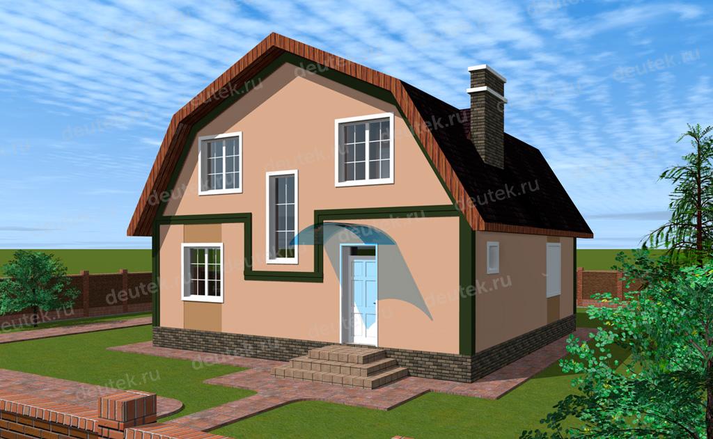 Проекты домов с ломаной крышей фото и цены