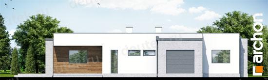 Проект дома с плоской крышей и гаражом DT0675